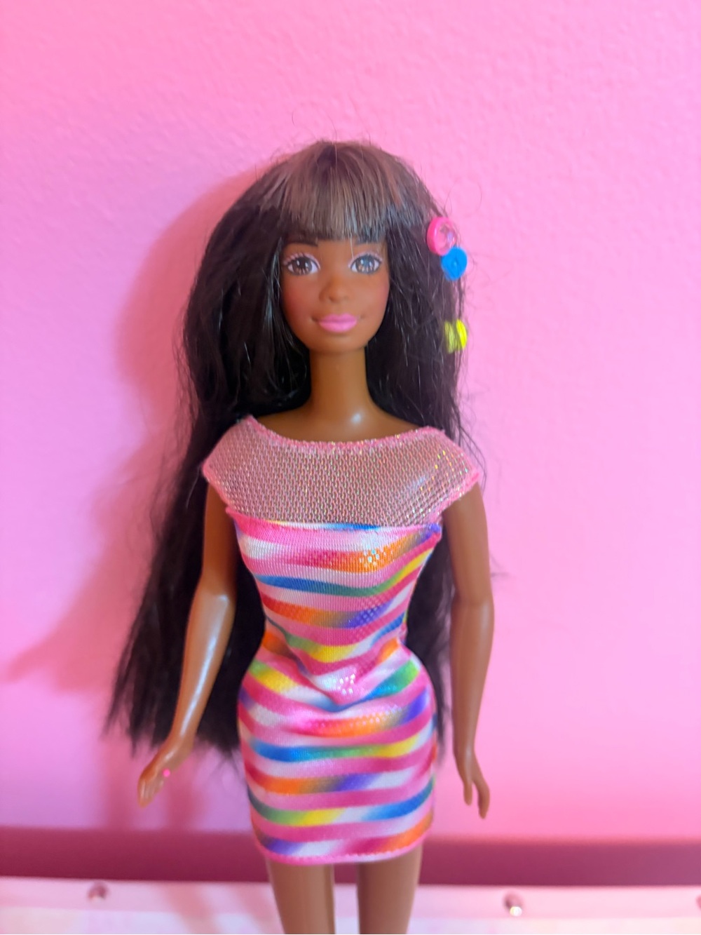 1997 Mattel Bead Blast AA Barbie Nichelle Face mold